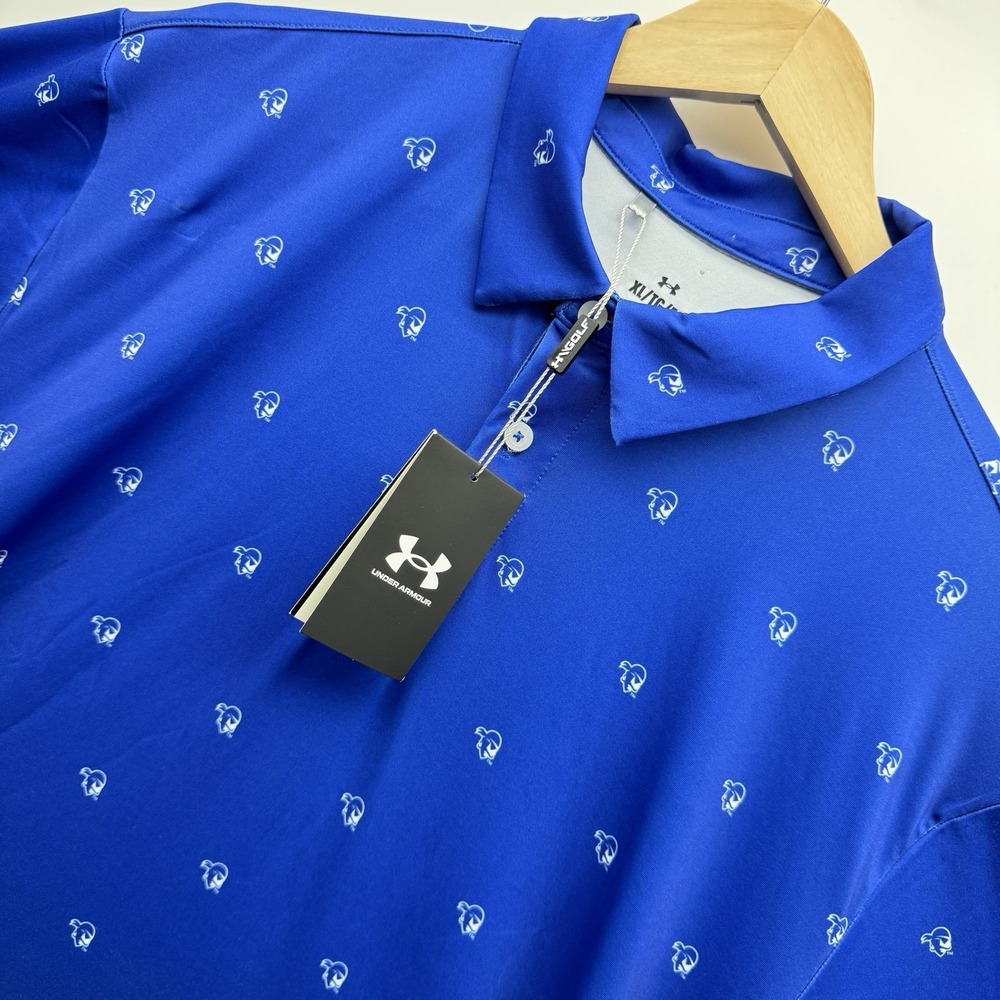 Under Armour Buffalo Bulls Polo Shirt Mens XL NWT UA Golf Gameday Royal Blue